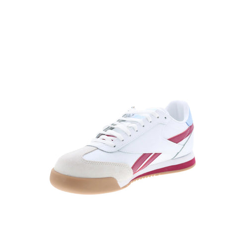 Reebok Campio XT Mens White Leather Lace Up Lifestyle Sneakers Shoes