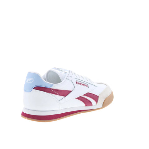 Reebok Campio XT Mens White Leather Lace Up Lifestyle Sneakers Shoes