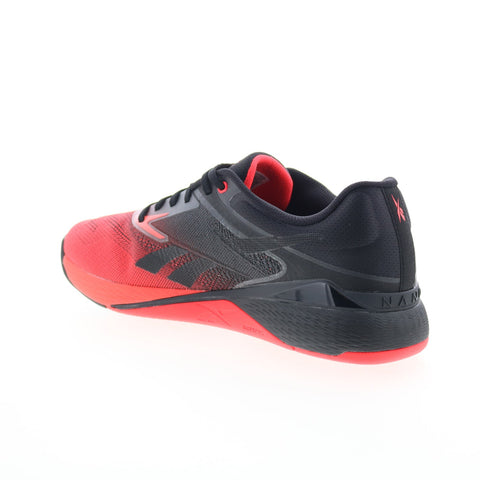 Reebok Nano X5 Mens Red Mesh Lace Up Athletic Cross Training Shoes 