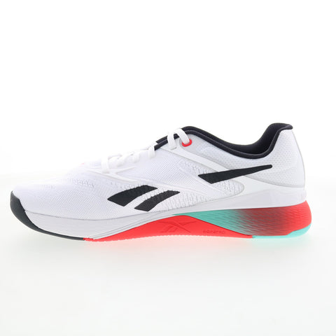 Reebok Nano X5 Mens White Mesh Lace Up Athletic Cross Training Shoes