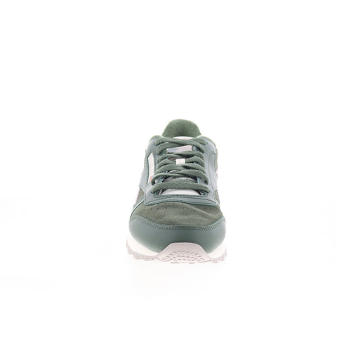 Reebok Classic Leather 100209517 Mens Green Suede Lifestyle Sneakers Shoes