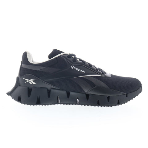 Reebok Zig Dynamica STR Mens Black Mesh Lace Up Lifestyle Sneakers Shoes