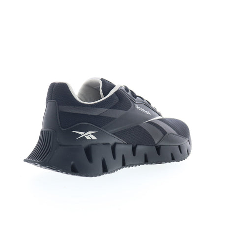 Reebok Zig Dynamica STR Mens Black Mesh Lace Up Lifestyle Sneakers Shoes