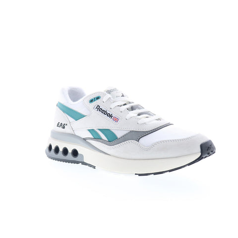 Reebok ERS World Mens Gray Suede Lace Up Lifestyle Sneakers Shoes