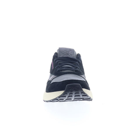 Reebok ERS World Mens Black Suede Lace Up Lifestyle Sneakers Shoes