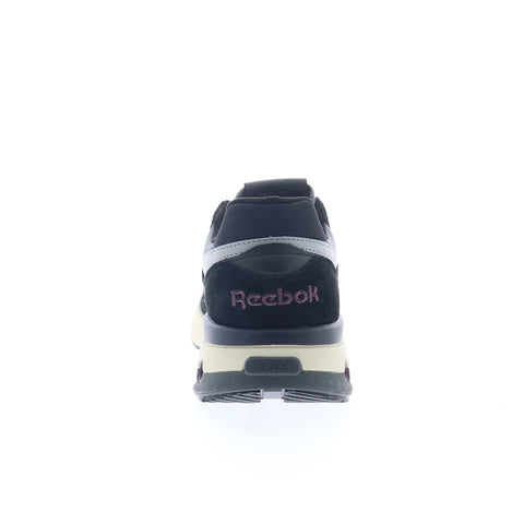 Reebok ERS World Mens Black Suede Lace Up Lifestyle Sneakers Shoes