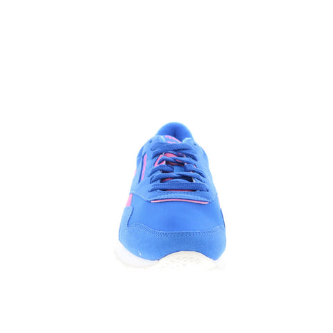 Reebok Classic Nylon Womens Blue Suede Lace Up Lifestyle Sneakers Shoes