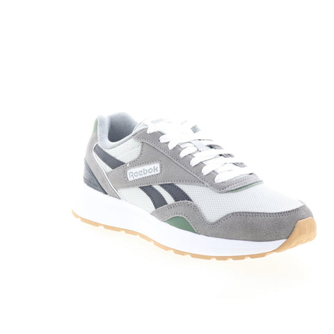 Reebok Gl1100 Mens Gray Suede Lace Up Lifestyle Sneakers Shoes
