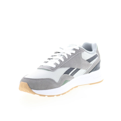 Reebok Gl1100 Mens Gray Suede Lace Up Lifestyle Sneakers Shoes