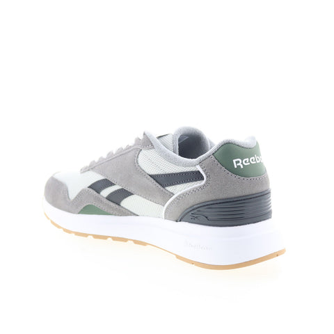 Reebok Gl1100 Mens Gray Suede Lace Up Lifestyle Sneakers Shoes