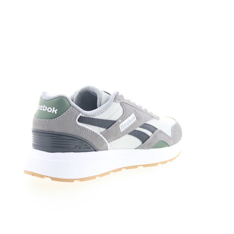 Reebok Gl1100 Mens Gray Suede Lace Up Lifestyle Sneakers Shoes