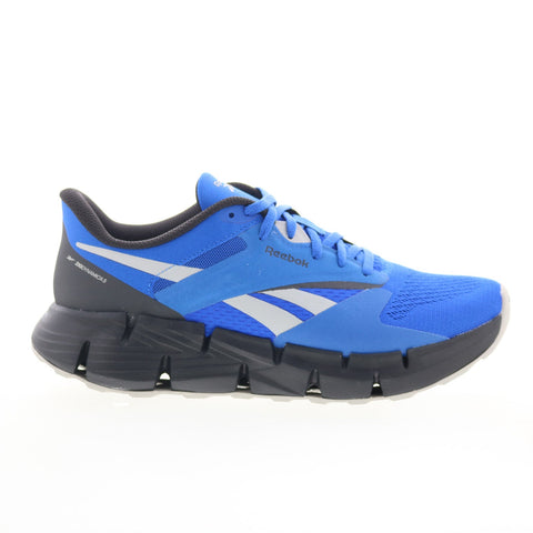 Reebok Zig Dynamica 5 Mens Blue Mesh Lace Up Lifestyle Sneakers Shoes