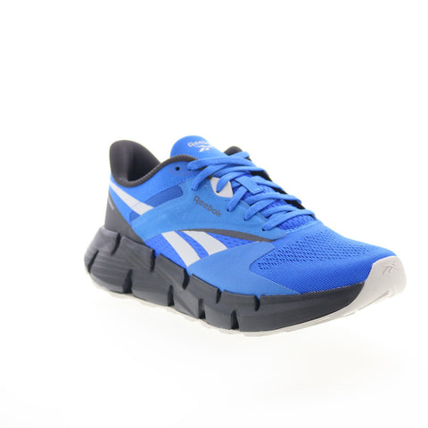 Reebok Zig Dynamica 5 Mens Blue Mesh Lace Up Lifestyle Sneakers Shoes
