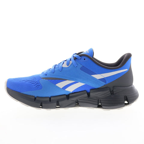 Reebok Zig Dynamica 5 Mens Blue Mesh Lace Up Lifestyle Sneakers Shoes