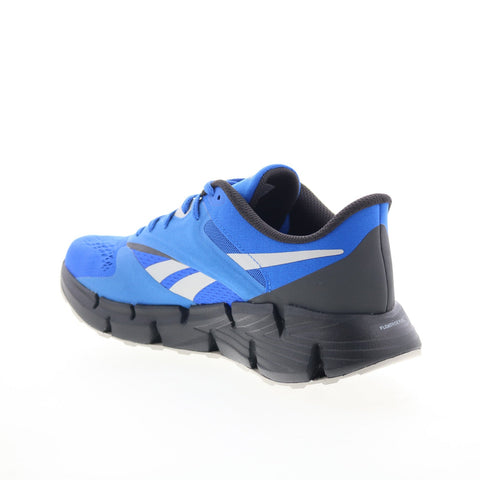 Reebok Zig Dynamica 5 Mens Blue Mesh Lace Up Lifestyle Sneakers Shoes