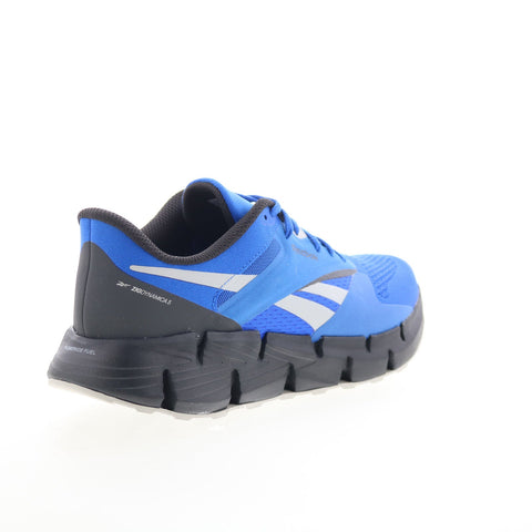 Reebok Zig Dynamica 5 Mens Blue Mesh Lace Up Lifestyle Sneakers Shoes