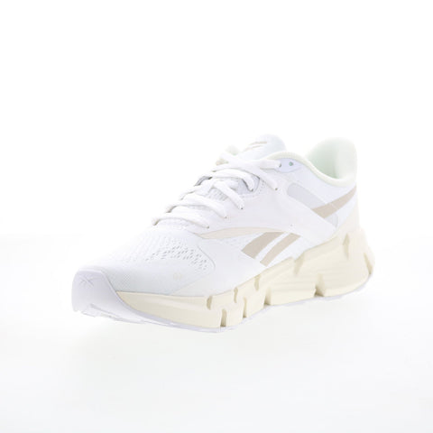 Reebok Zig Dynamica 5 Mens White Synthetic Lace Up Lifestyle Sneakers Shoes