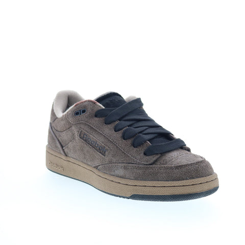 Reebok Club C Bulc Mens Brown Suede Lace Up Lifestyle Sneakers Shoes