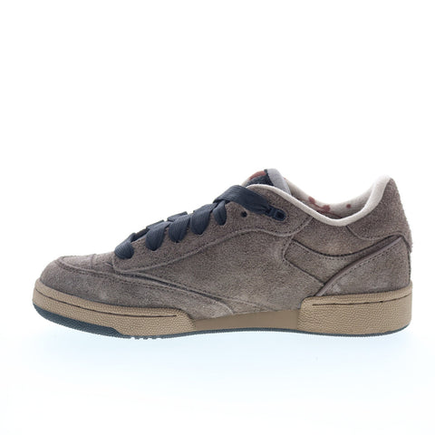 Reebok Club C Bulc Mens Brown Suede Lace Up Lifestyle Sneakers Shoes