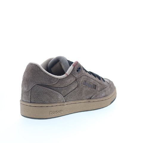 Reebok Club C Bulc Mens Brown Suede Lace Up Lifestyle Sneakers Shoes