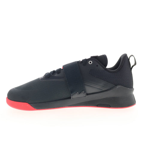 Reebok Lifter PR III Mens Black Mesh Lace Up Weightlifting Athletic Shoes