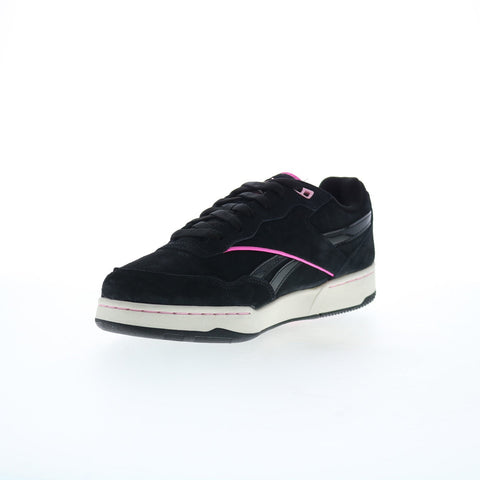 Reebok X Barbie BB 4000 II Womens Black Suede Lifestyle Sneakers Shoes