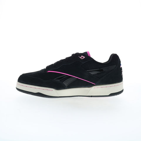Reebok X Barbie BB 4000 II Womens Black Suede Lifestyle Sneakers Shoes