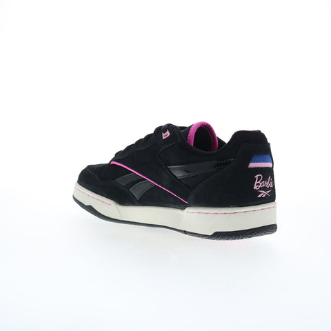 Reebok X Barbie BB 4000 II Womens Black Suede Lifestyle Sneakers Shoes