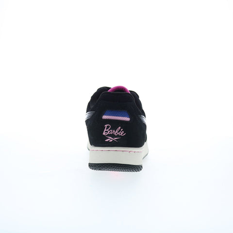 Reebok X Barbie BB 4000 II Womens Black Suede Lifestyle Sneakers Shoes