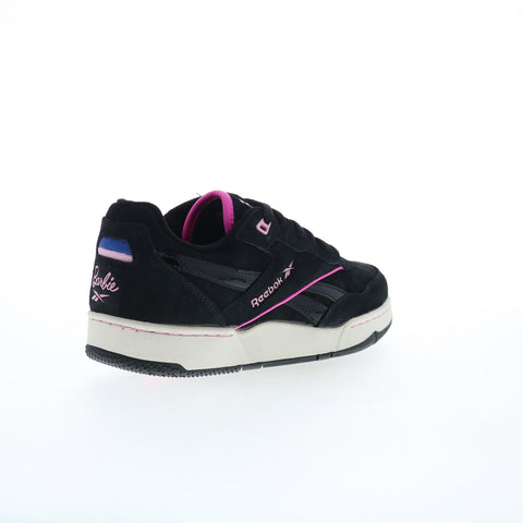 Reebok X Barbie BB 4000 II Womens Black Suede Lifestyle Sneakers Shoes