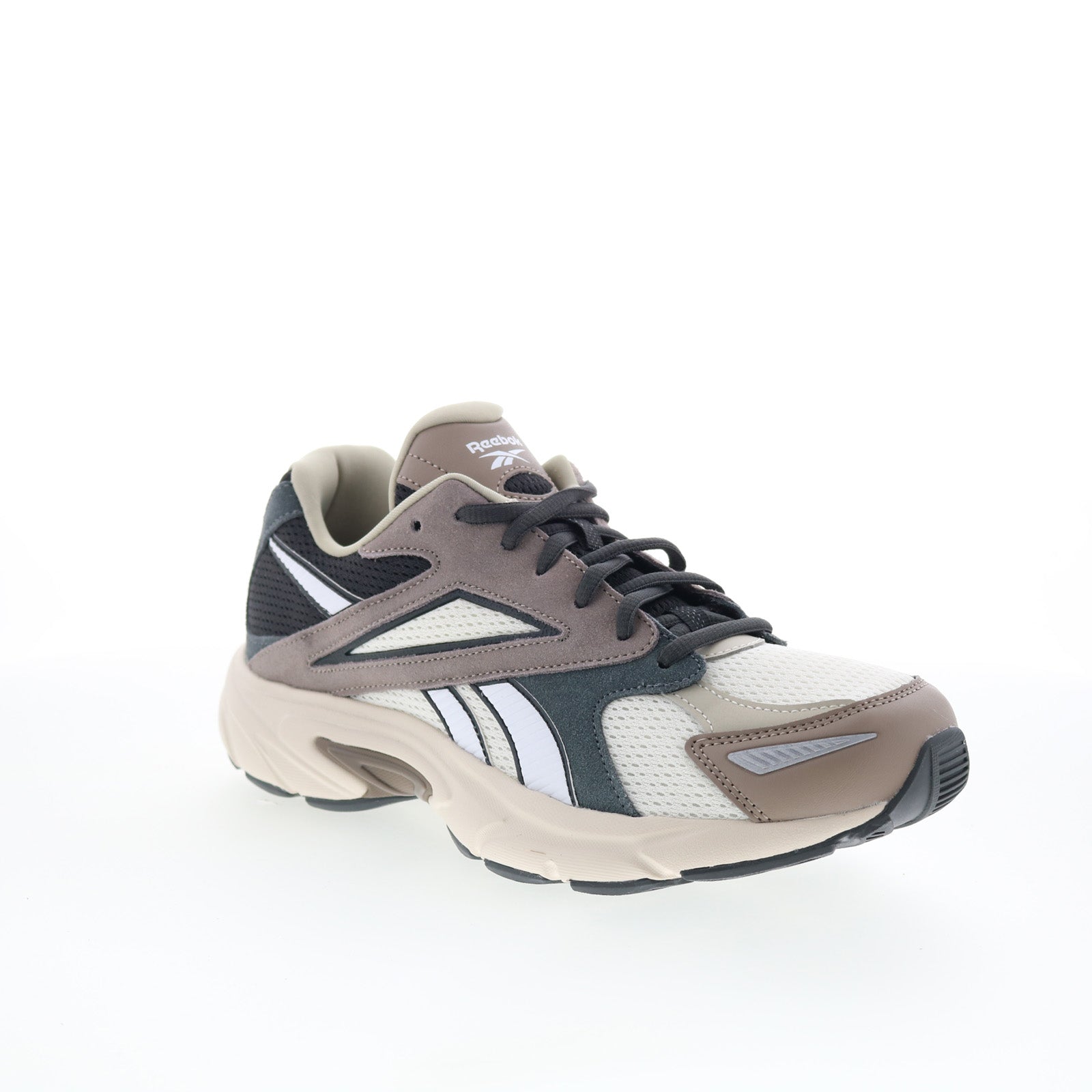 Reebok Road Prime Mens Beige Mesh Lace Up Lifestyle Sneakers Shoes ...
