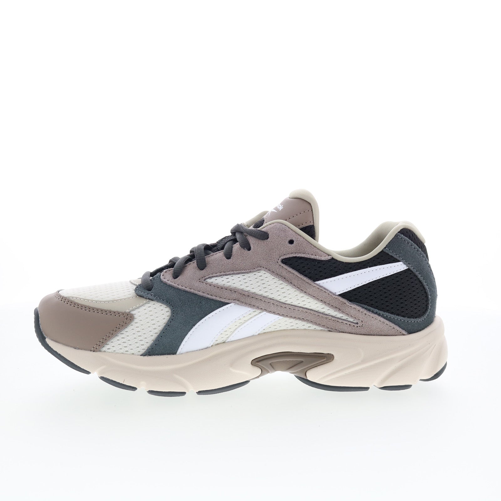 Reebok Road Prime Mens Beige Mesh Lace Up Lifestyle Sneakers Shoes ...