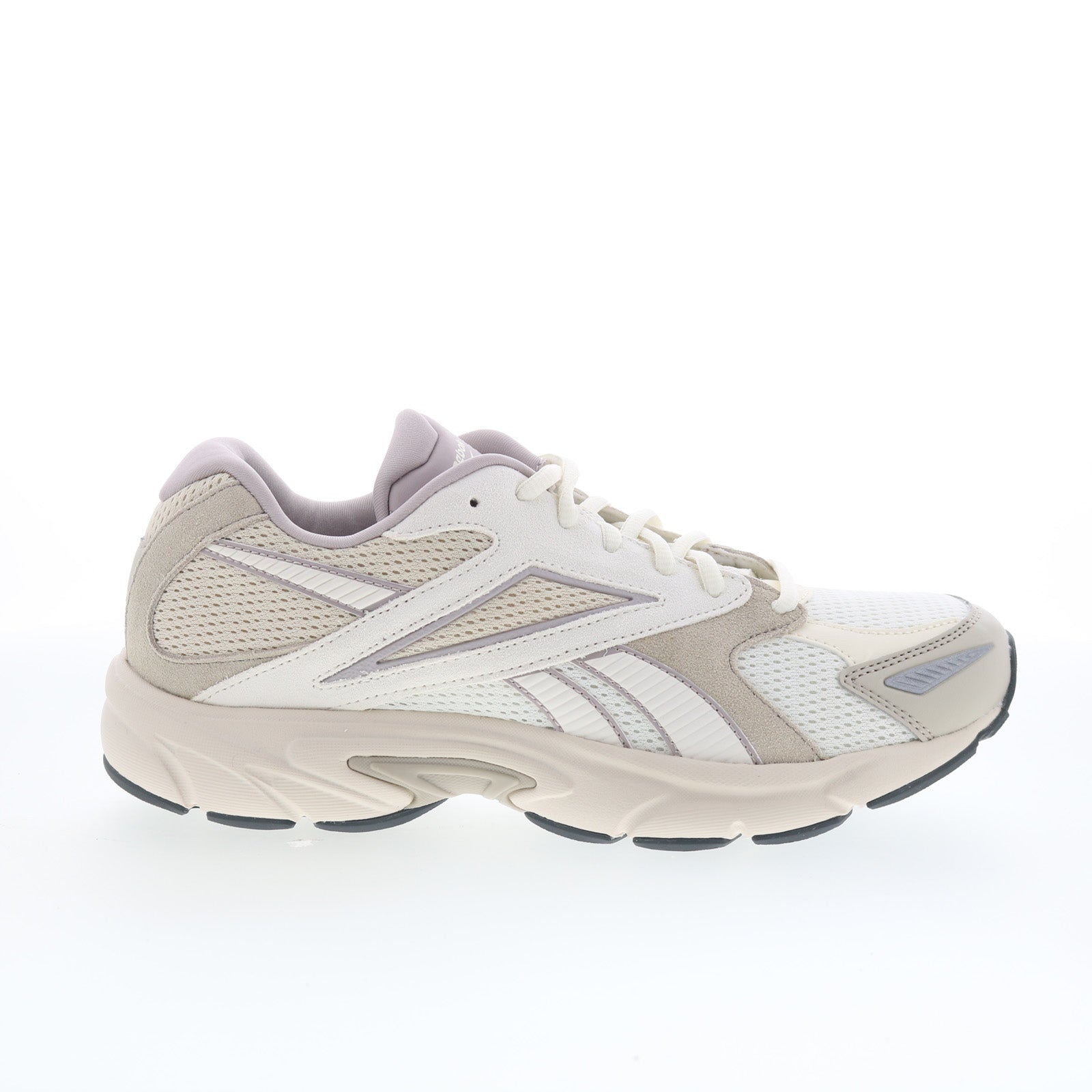 Reebok Road Prime Mens Beige Mesh Lace Up Lifestyle Sneakers 