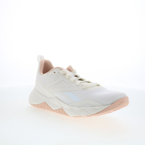 Reebok NFX Trainer Womens White Mesh Lace Up Athletic Cross Training Shoes