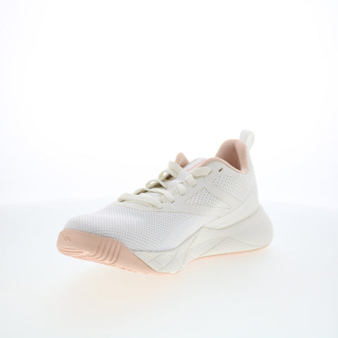 Reebok NFX Trainer Womens White Mesh Lace Up Athletic Cross Training Shoes