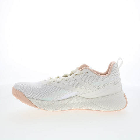 Reebok NFX Trainer Womens White Mesh Lace Up Athletic Cross Training Shoes