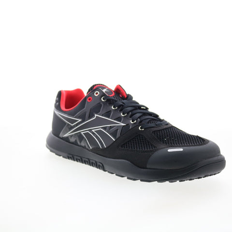 Reebok Nano 2.0 Mens Black Synthetic Lace Up Athletic Cross Training Shoes
