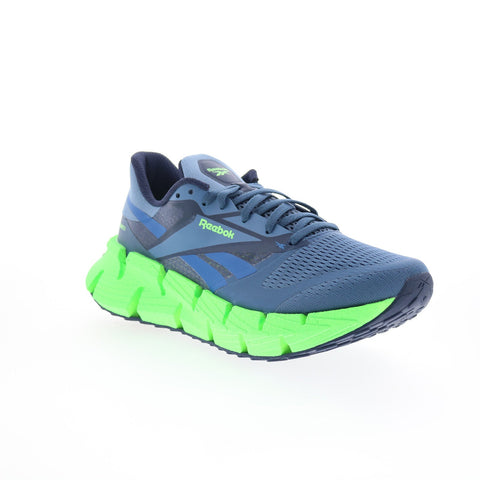 Reebok Floatzig 1 Mens Blue Mesh Lace Up Athletic Running Shoes
