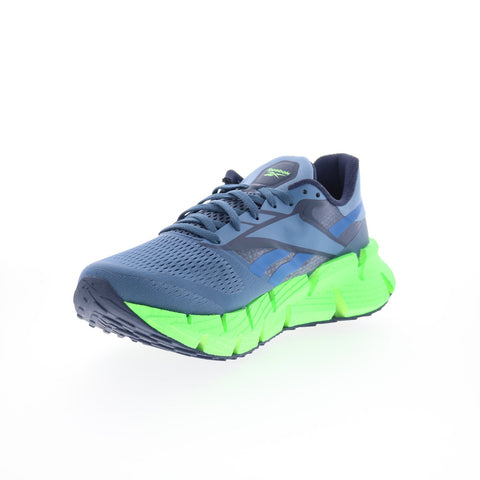 Reebok Floatzig 1 Mens Blue Mesh Lace Up Athletic Running Shoes