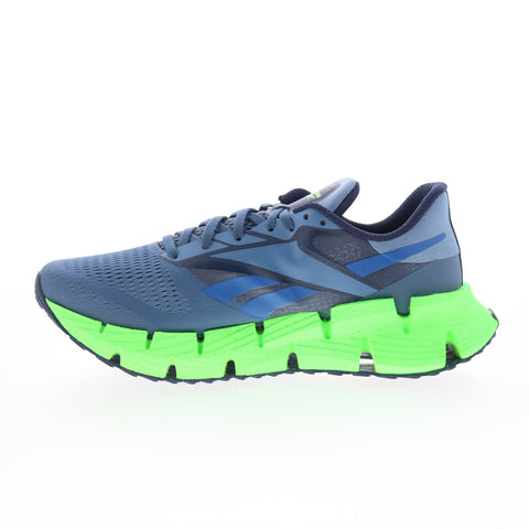 Reebok Floatzig 1 Mens Blue Mesh Lace Up Athletic Running Shoes