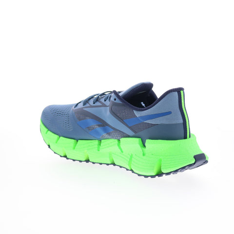 Reebok Floatzig 1 Mens Blue Mesh Lace Up Athletic Running Shoes