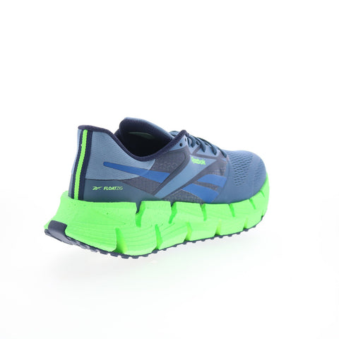 Reebok Floatzig 1 Mens Blue Mesh Lace Up Athletic Running Shoes