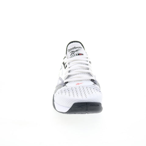 Reebok Nano Court Mens White Mesh Lace Up Athletic Tennis Shoes