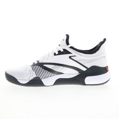 Reebok Nano Court Mens White Mesh Lace Up Athletic Tennis Shoes
