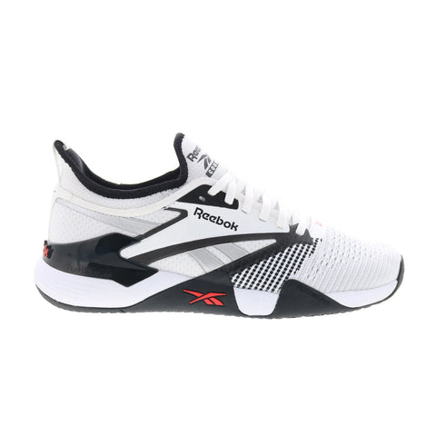 Reebok Nano Court Mens White Mesh Lace Up Athletic Tennis Shoes