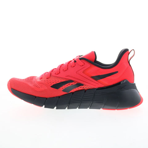 Reebok Nano Gym Mens Red Mesh Lace Up Athletic Cross Training Shoes