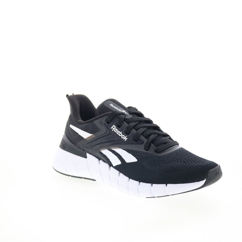 Reebok Nano Gym Mens Black Mesh Lace Up Athletic Cross Training Shoes