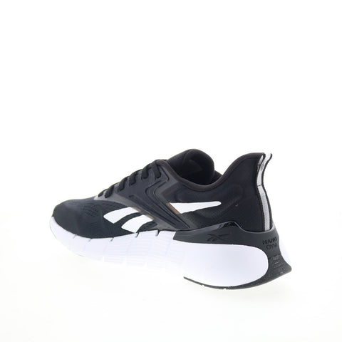 Reebok Nano Gym Mens Black Mesh Lace Up Athletic Cross Training Shoes