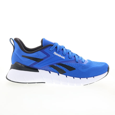Reebok Nano Gym Mens Blue Mesh Lace Up Athletic Cross Training Shoes