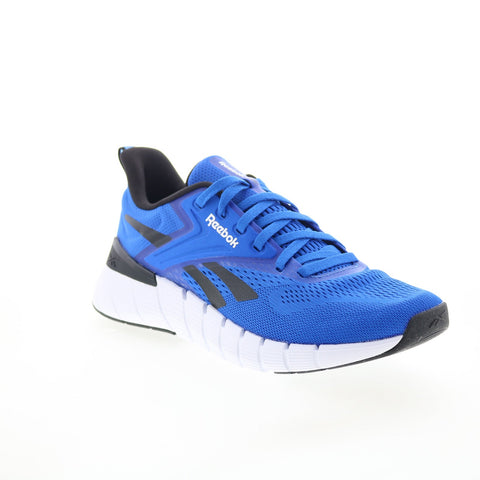 Reebok Nano Gym Mens Blue Mesh Lace Up Athletic Cross Training Shoes